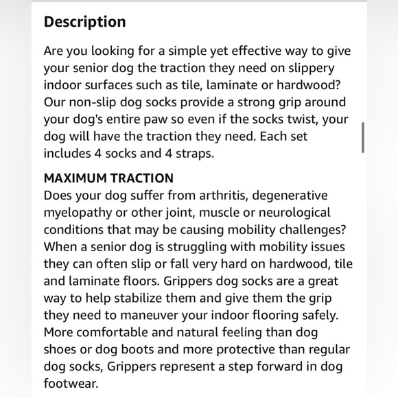 146. NWT Dog Quality Grippers Non-Slip Dog Socks (M) - Picture 7 of 14